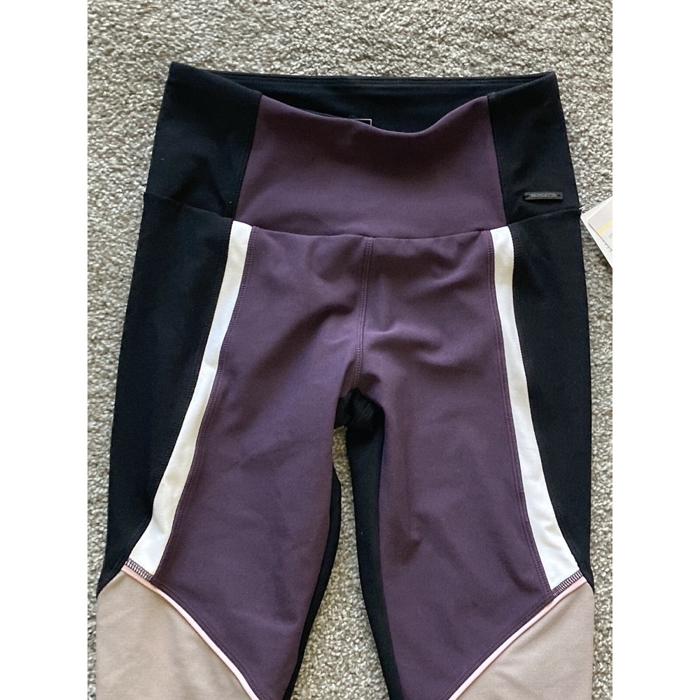 Mondetta Womens High Waisted Active‎ Legging Black RoseWood XS NWT Gym Workout - Picture 2 of 8